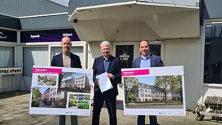 Foto: Bob van Leeuwen, Hans Buijtelaar en Rogier van Spengen voor de projectlocatie